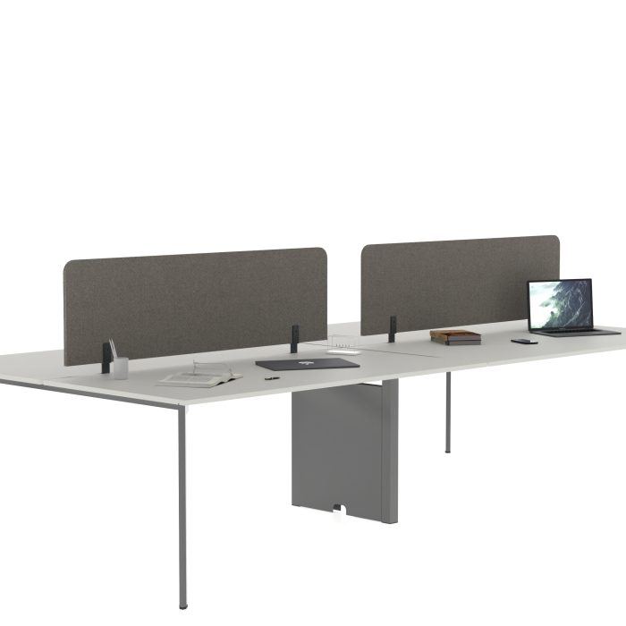 Flat 4'lü WS Masa_18mm_Beyaz Tabla_Gri Ayak_01