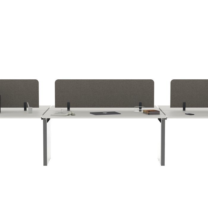 Flat 6'lı WS Masa_18mm_Beyaz Tabla_Gri Ayak_01
